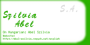 szilvia abel business card